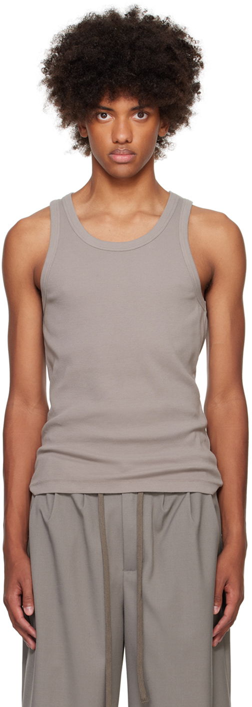 Tanktop Entire Studios Rib Tank Top Grå | ES2155SA, 0