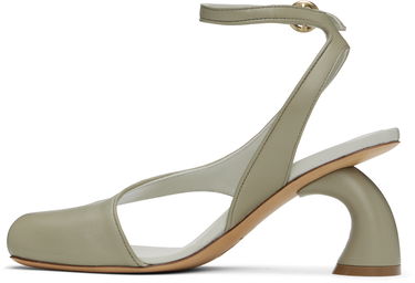 Tilbehør Dries Van Noten Dries Van Noten Asymmetrical Heeled Sandals Grøn | WS251-1304-112, 2