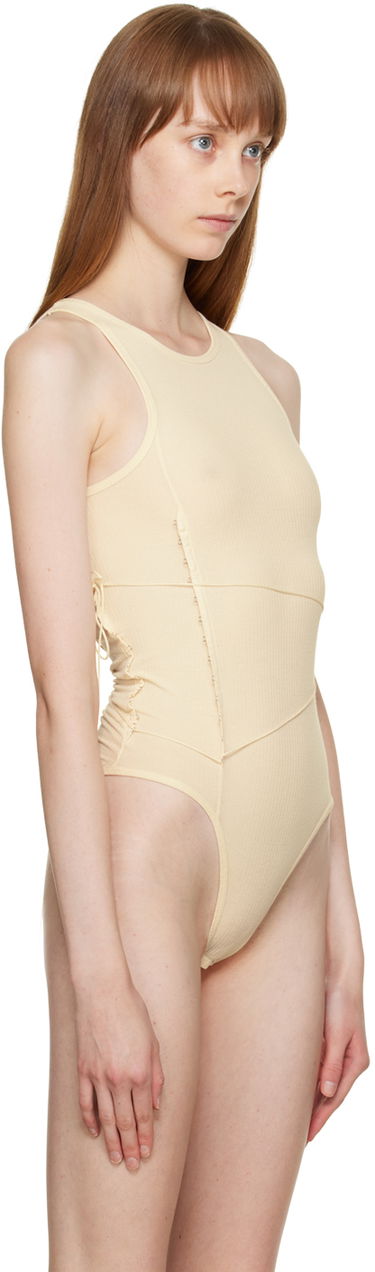 Tanktop Baserange Baserange Tie Bodysuit Beige | ONTI-RB-WI22, 3