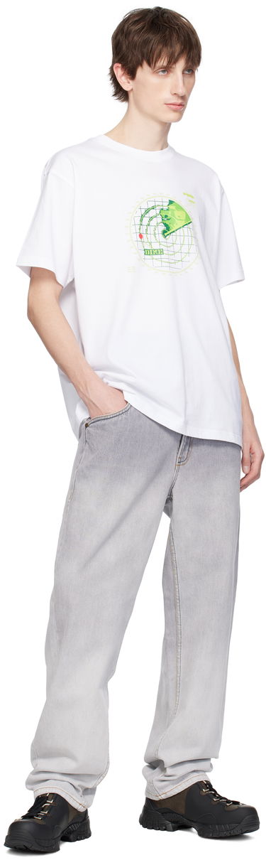T-shirt Dime Dime Radar Graphic T-Shirt Hvid | DIMESP2557WHT, 3