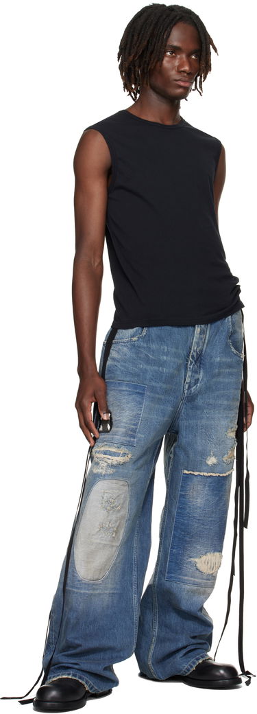 Tanktop Ann Demeulemeester Ann Demeulemeester Ysewijn 'Eternal Roses' Tank Top Sort | B0012882-FA206-099, 3