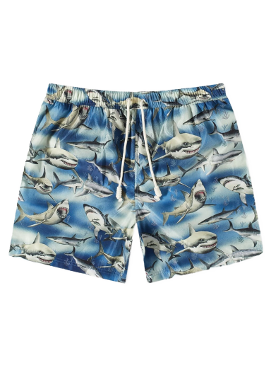 Badetøj Palm Angels Shark Swim Short Flerfarvet | PMFD002S23FAB0064510