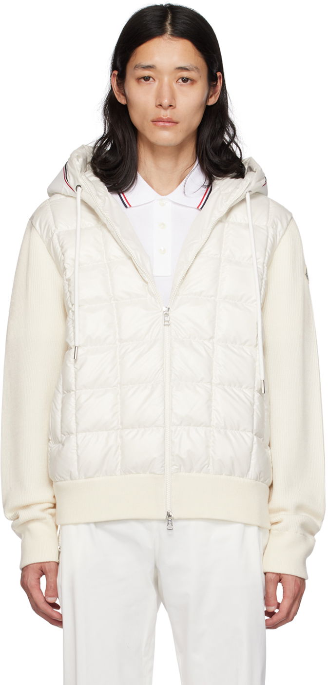 Jakke Moncler Paneled Down Hvid | I20919B00010M1131, 0