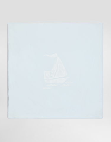 Home decor Dolce & Gabbana Dolce & Gabbana Jersey Blanket with Sailboat Design Blå | LNJA88G7O1PHA5LB, 0