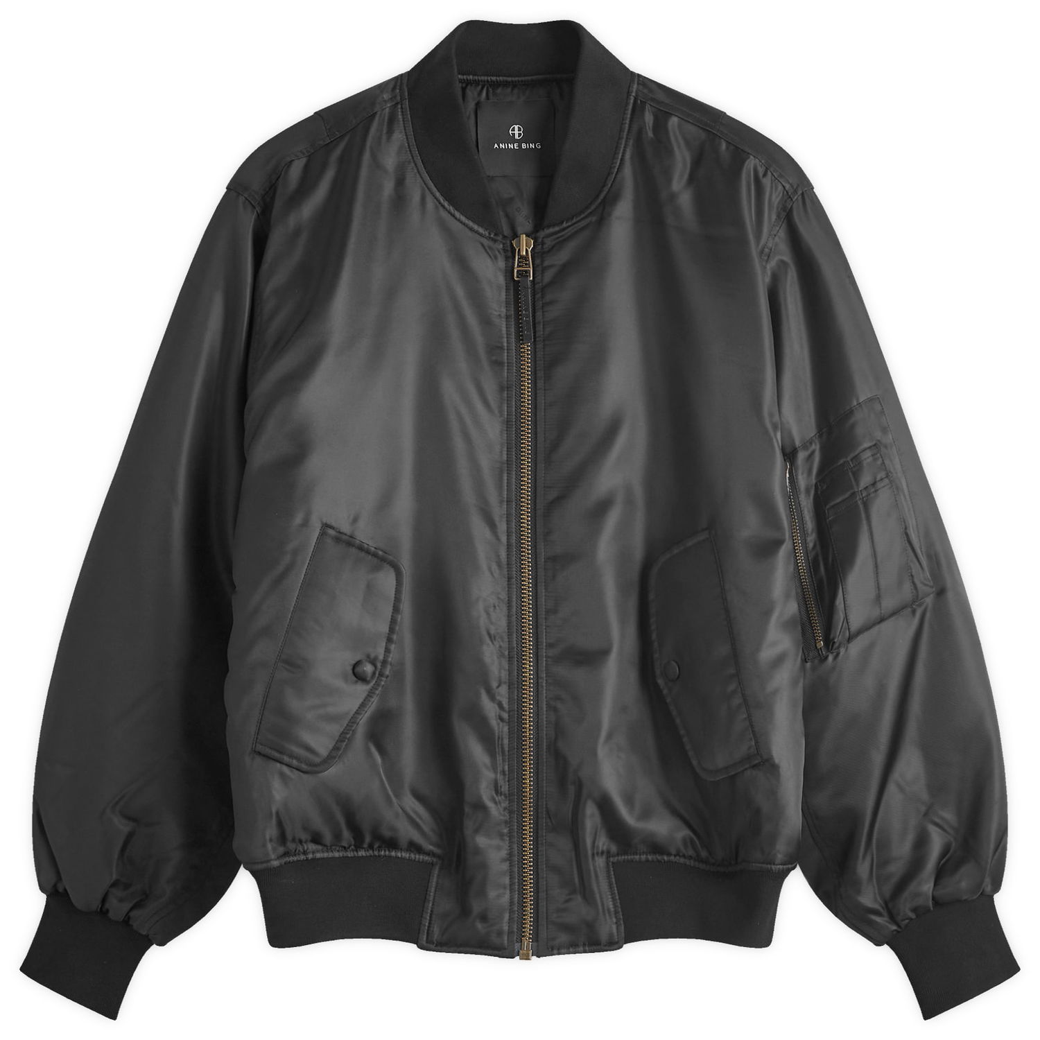 Bomberjakke Anine Bing Leon Bomber Jacket Sort | A-01-7160-000, 1