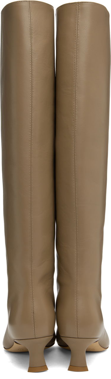 Sneakers og sko BY FAR BY FAR Stevie 42 Kitten Heel Tall Boots Beige | MWFBO066CL013BG017PL, 1