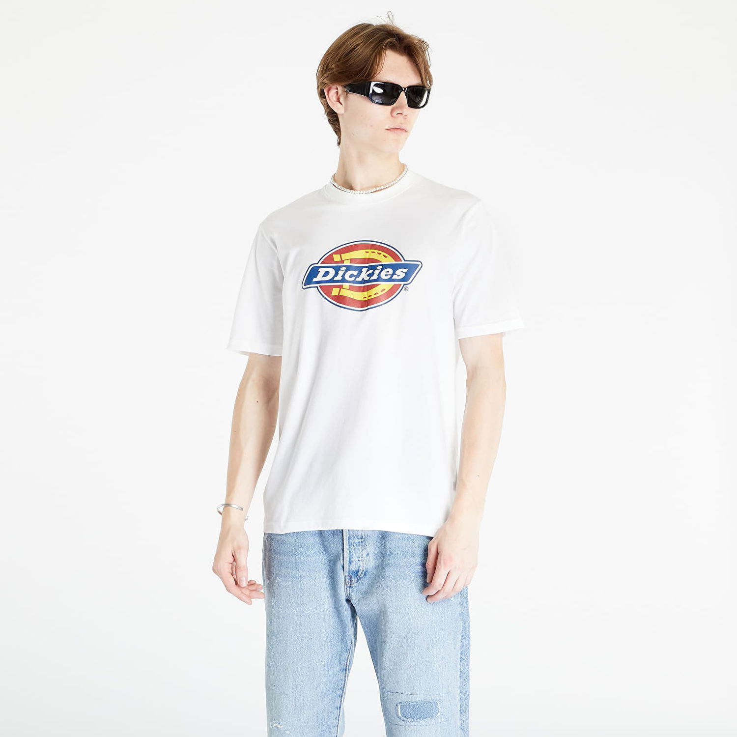 T-shirt Dickies Icon Logo Short Sleeve Tee Hvid | DK0A4XC9WHX1, 1