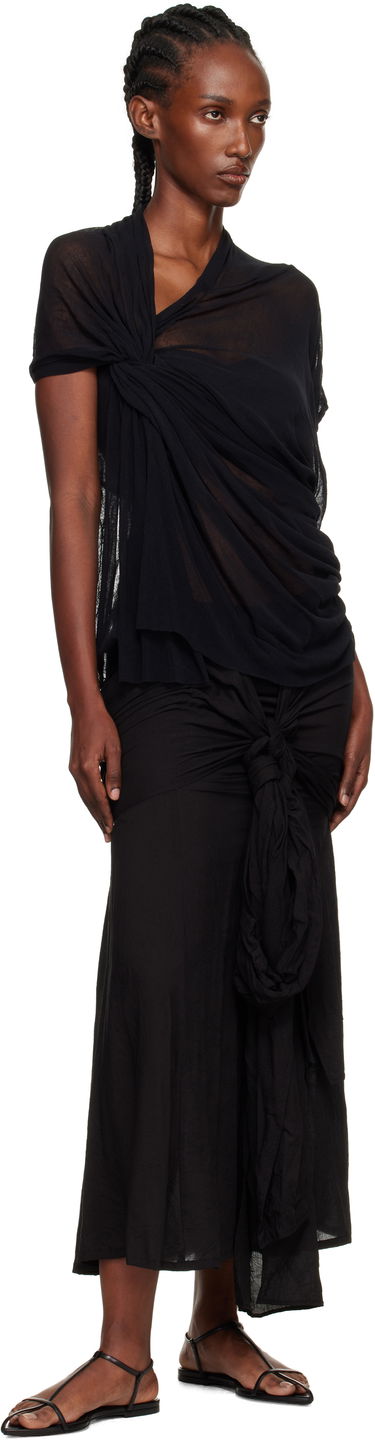 T-shirt Yohji Yamamoto YOHJI YAMAMOTO Twist Detail Top Sort | FP-T42-083, 3