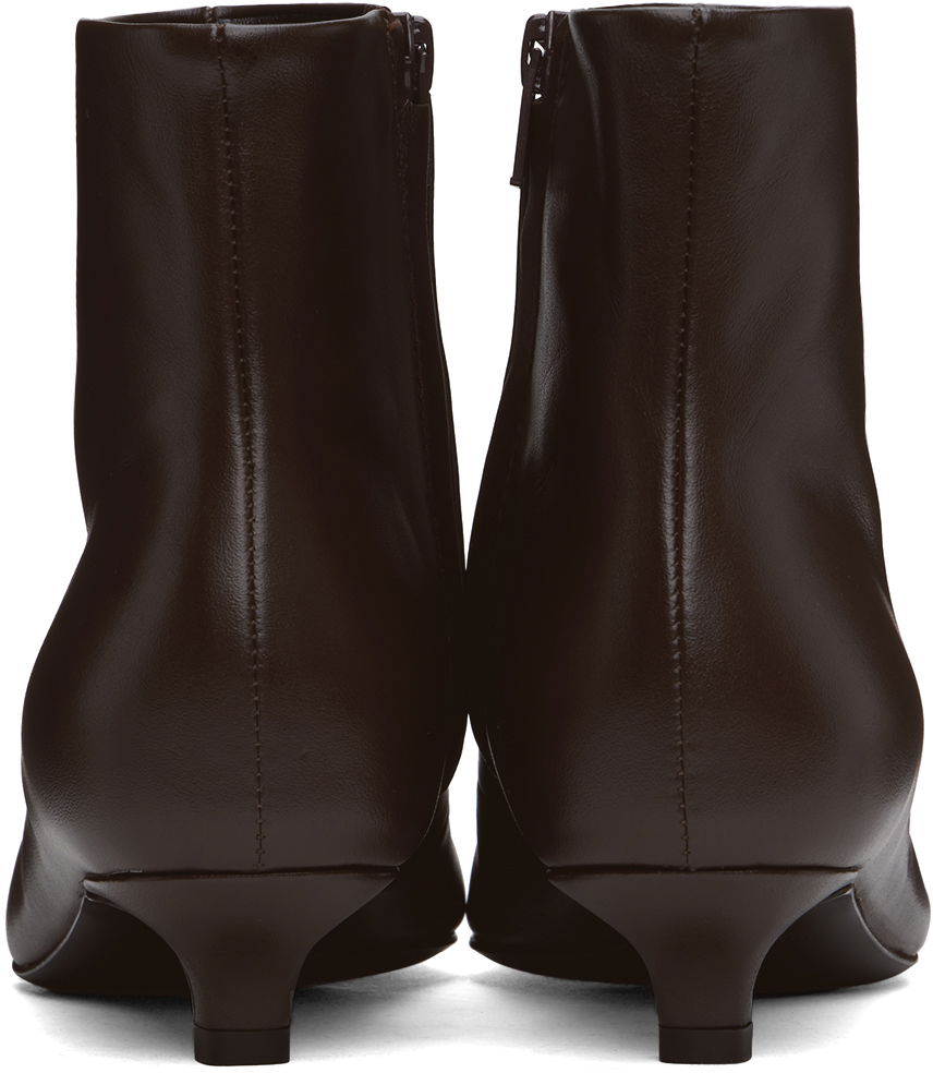 Sneakers og sko TOTEME Slim Ankle Boots Brun | 244-WAS931-LE0002, 1