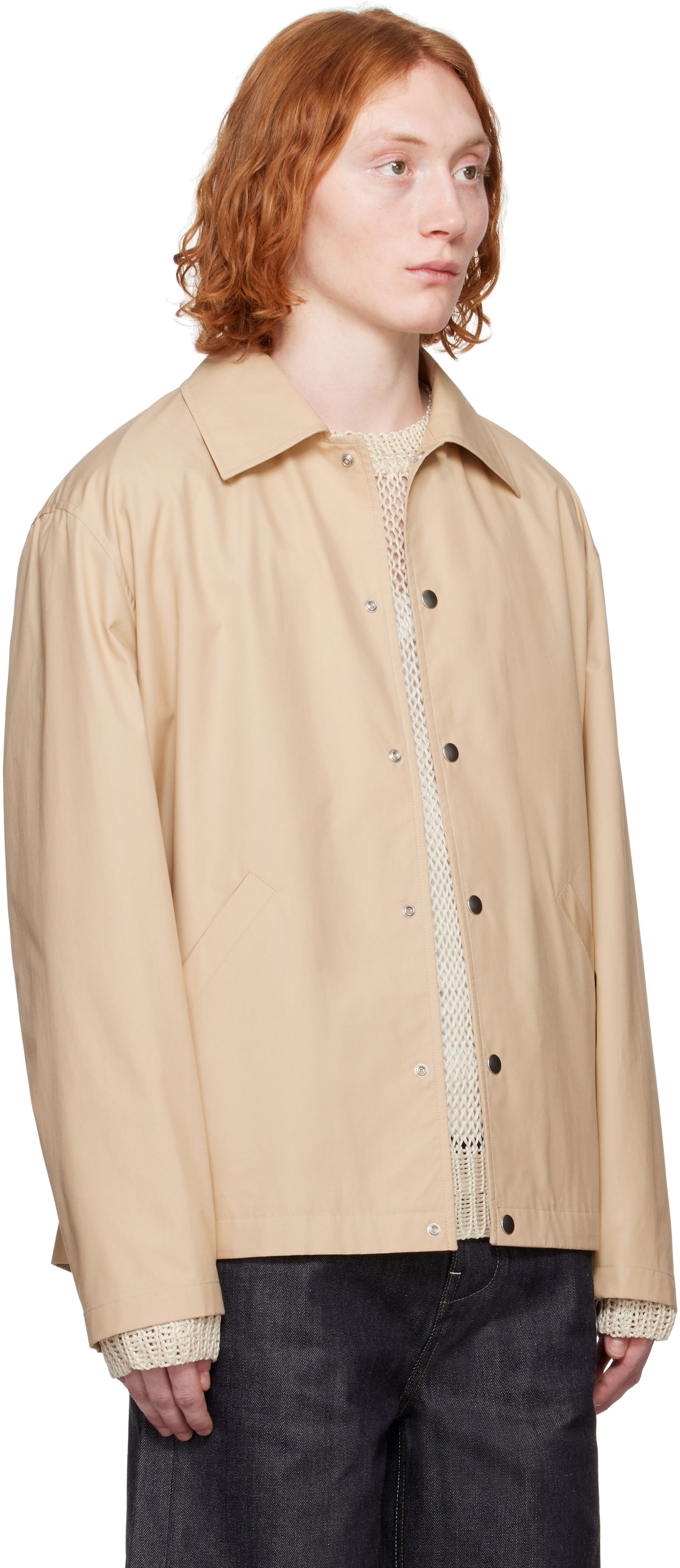 Vindjakke Jil Sander Jil Sander Logo Jacket Beige | J23BN0003_J45026, 1