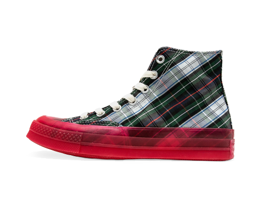 Lifestyle Converse Chuck Taylor All-Star 70 Hi "Plaid Translucent Midsole Red" Flerfarvet | 163324C