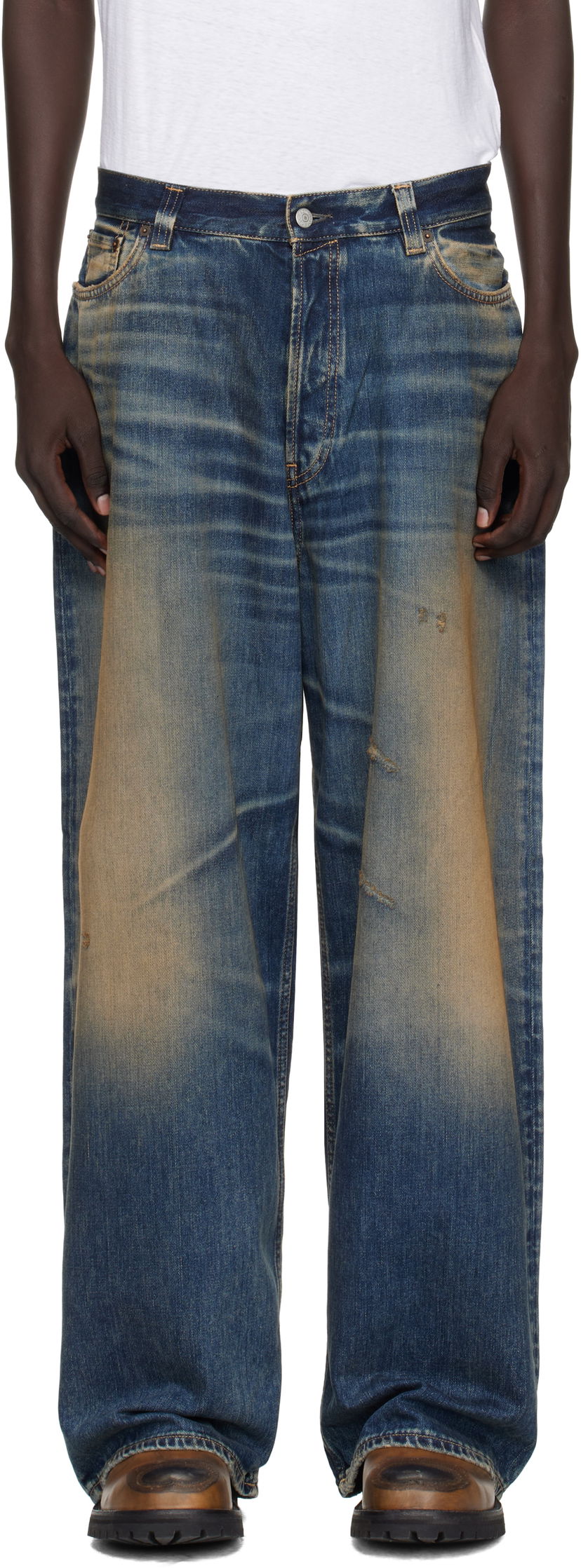 Jeans Acne Studios Acne Studios Loose Fit 2023 Jeans Blå | C00094-