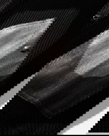 Sweater Junya Watanabe Junya Watanabe Ribbed Knit Wool Cardigan with Leather Pockets Sort | WP-T011-W25 1, 3