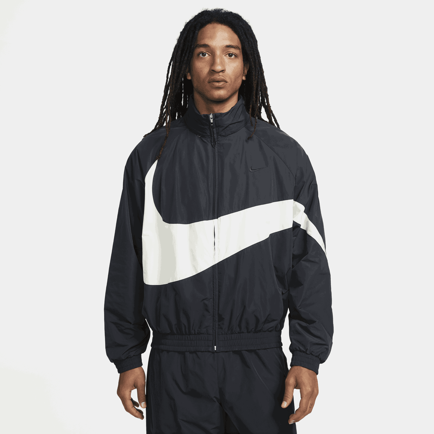 Vindjakke Nike Swoosh Jacket Sort | FB7877-010, 0