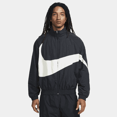 Vindjakke Nike Swoosh Jacket Sort | FB7877-010, 0