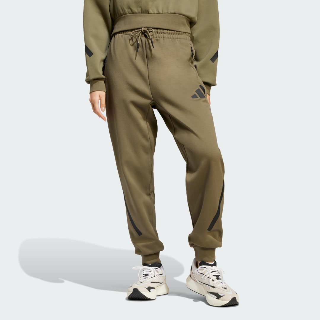 Joggingbukser adidas Performance Z.N.E. Fleece Training Pants Grøn | JJ4771, 0