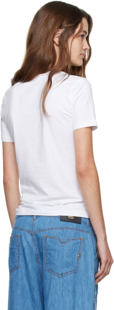 T-shirt Versace Versace Jeans Couture Jersey Stretch T-Shirt Hvid | E79HAHT01_ECJ03T, 2