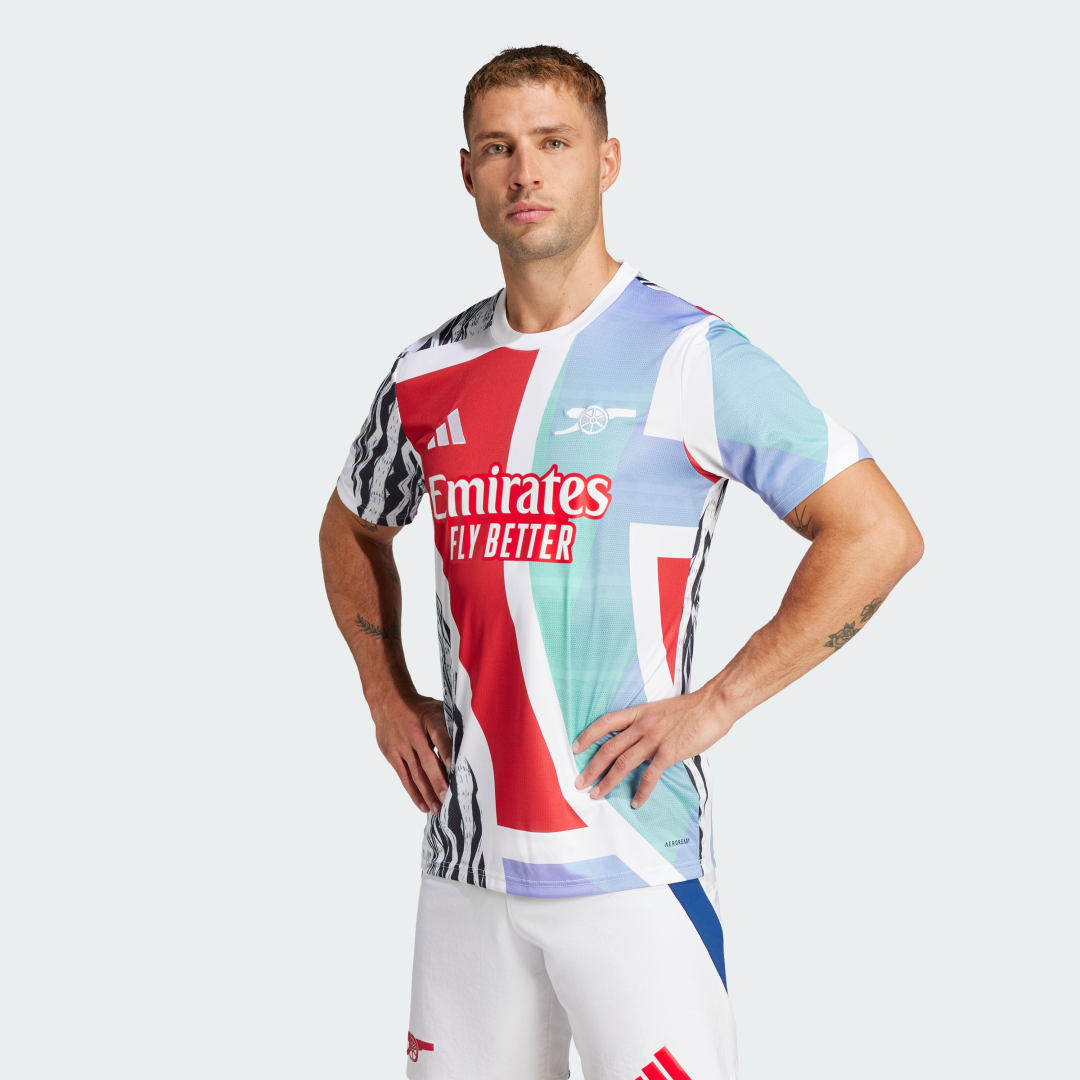 Jersey adidas Performance Arsenal 24/25 Pre-Match Soccer Jersey Hvid | JE7562, 0