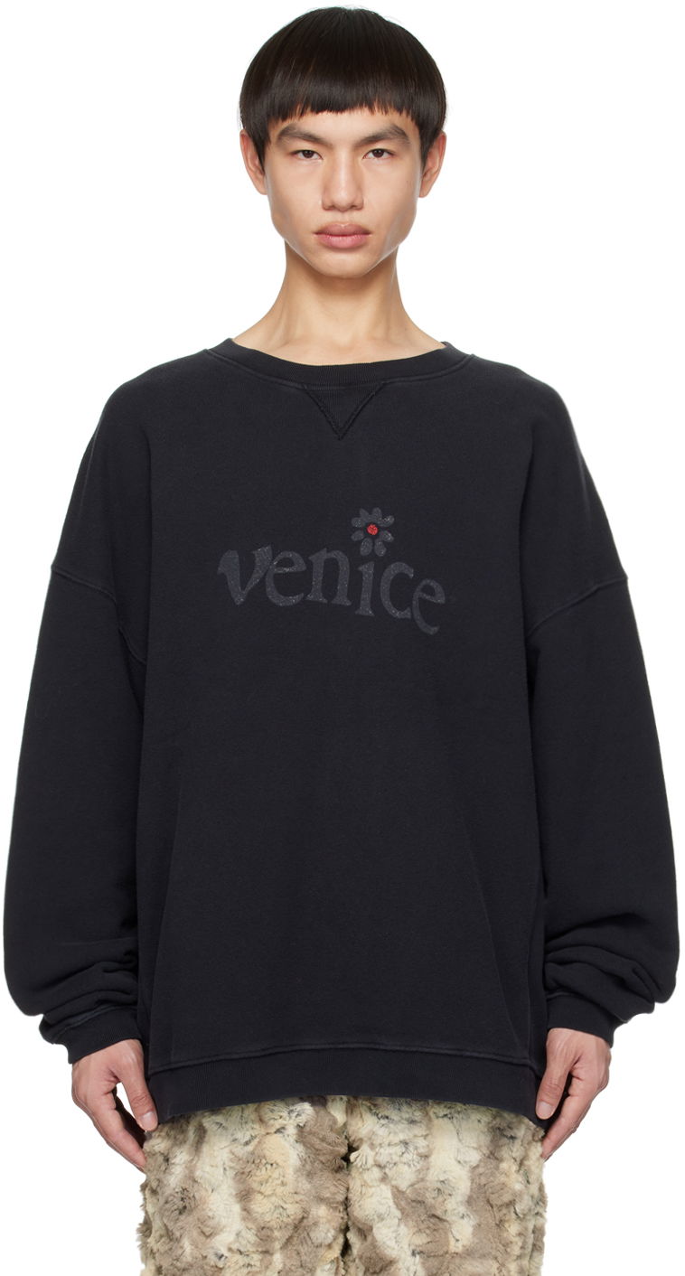 Sweatshirt ERL 'Venice' Print Sweatshirt Sort | ERL06T037