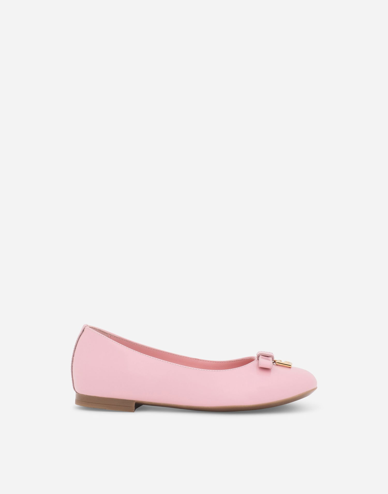 Sneakers og sko Dolce & Gabbana Patent Leather Ballet Flats With Metal Dg Logo Lyserød | D11141A132880416, 0