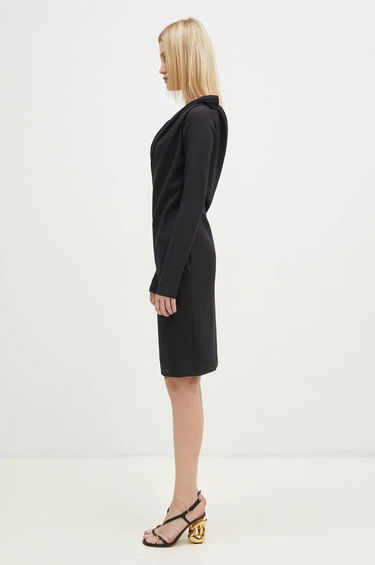 Kjole JW Anderson JW Anderson Shoulder Drape V-Neck Mini Dress Sort | DR0446.PG1573.999, 1