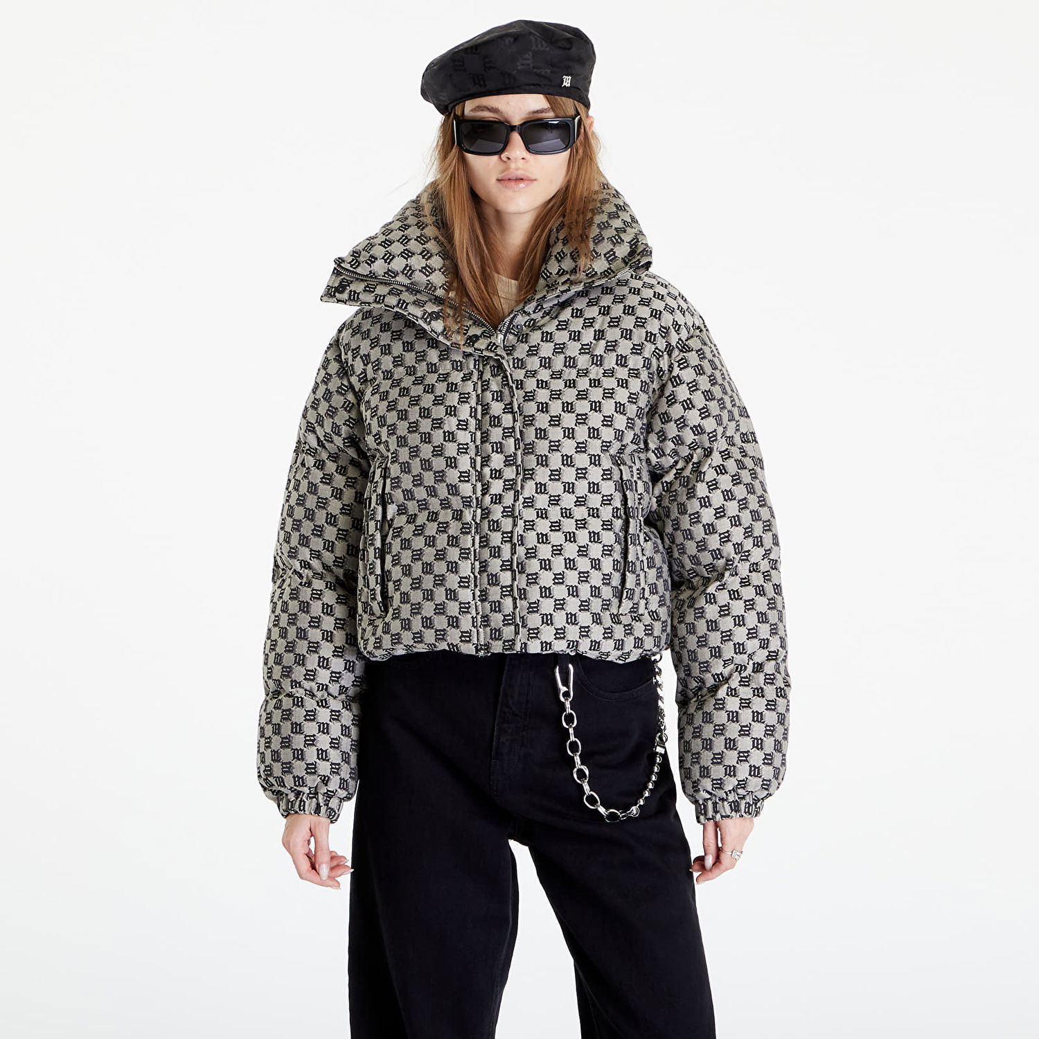 Puffer jakke MISBHV Monogram Jacquard Canvas Puffer Grå | 3121W415, 0