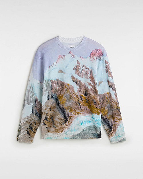 Sweater Vans Premium Printed Knit Sweater Hvid | VN000HMFWHT, 0
