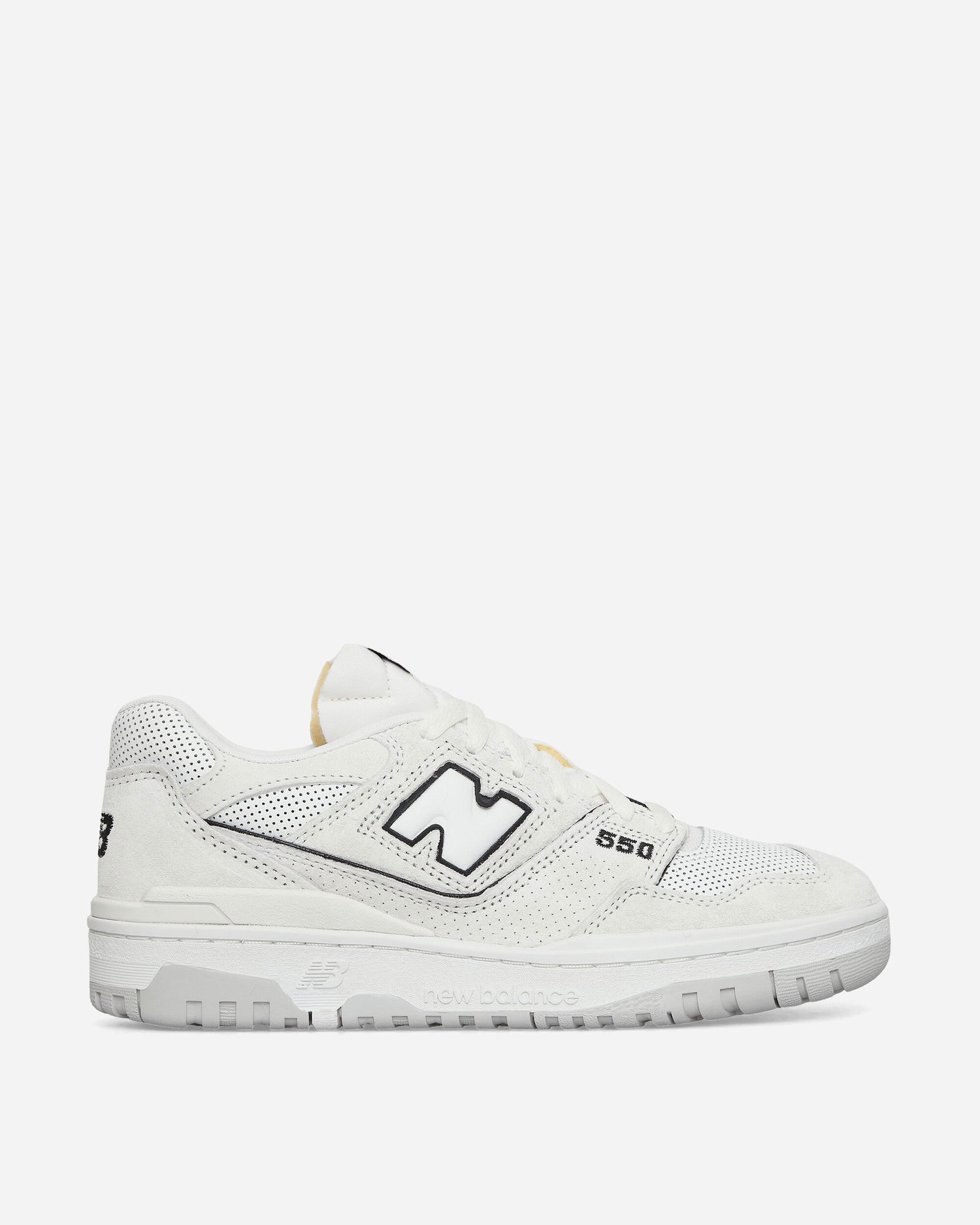 Sneakers og sko New Balance 550 White Perforated Leather Hvid | BB550PRB, 1