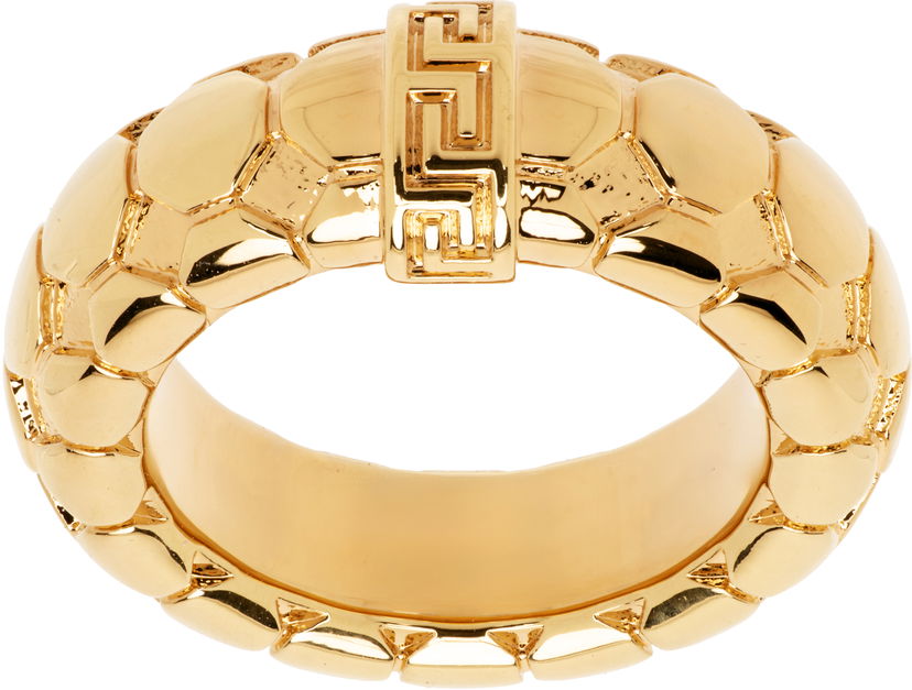 Ring Versace Versace Greca Snake Gold Ring Gul | 1020545_1A00620