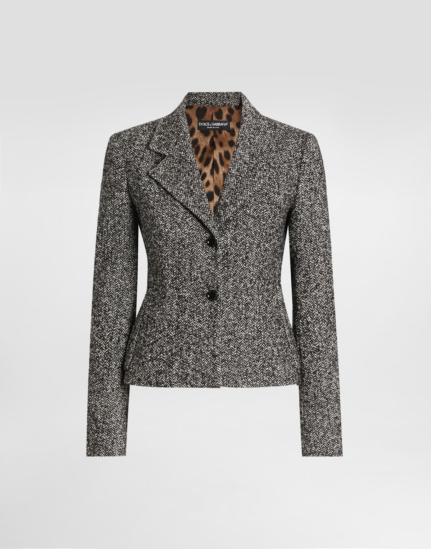 Jakke Dolce & Gabbana Dolce & Gabbana Single-breasted Chevron Jacket Flerfarvet | F27FPTFCZAES8030, 0
