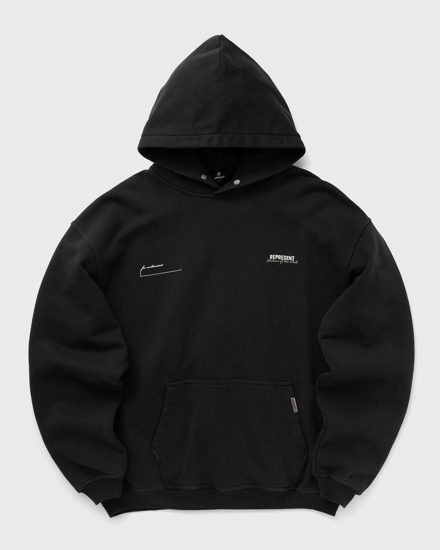 Sweatshirt Represent Clo Represent PATRON OF THE CLUB HOODIE Sort | MLM4270-001, 0