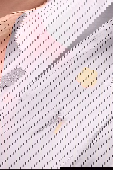 Skjorte KENZO Kenzo Relaxed Fit Striped Shirt Lyserød | FF62CH2549LU, 4