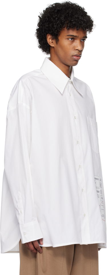 Skjorte Maison Margiela MM6 Maison Margiela Newspaper Print Shirt Hvid | SH0DT0027 M35152, 1