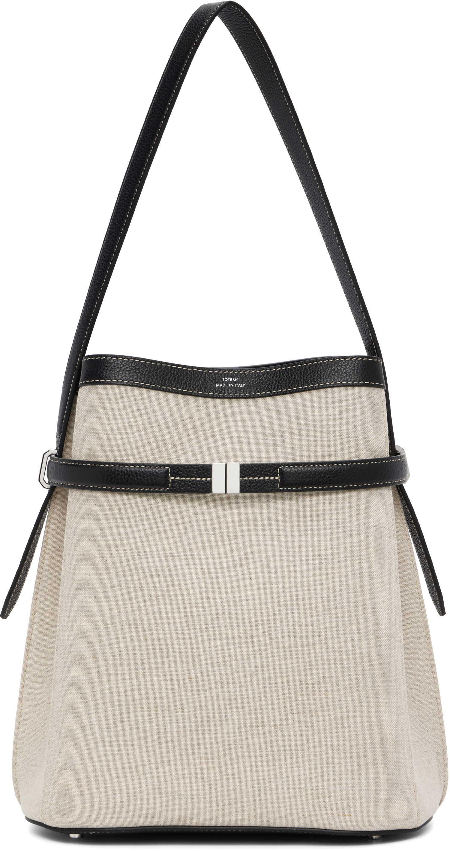 Håndtaske TOTEME TOTEME Belted Canvas Bucket Bag Beige | 244-WAL0048-FB0234, 0