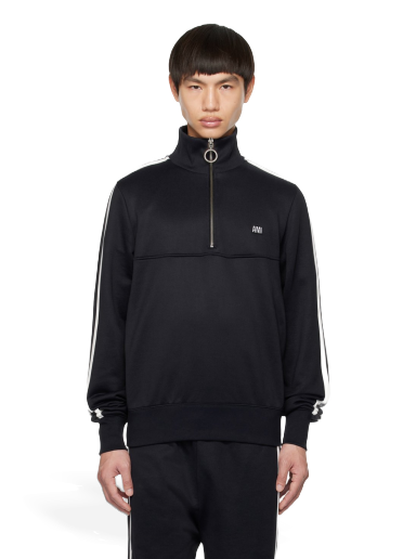 Sweatshirt AMI Stripes Sweatshirt Mørkeblå | HSW518.JE0005