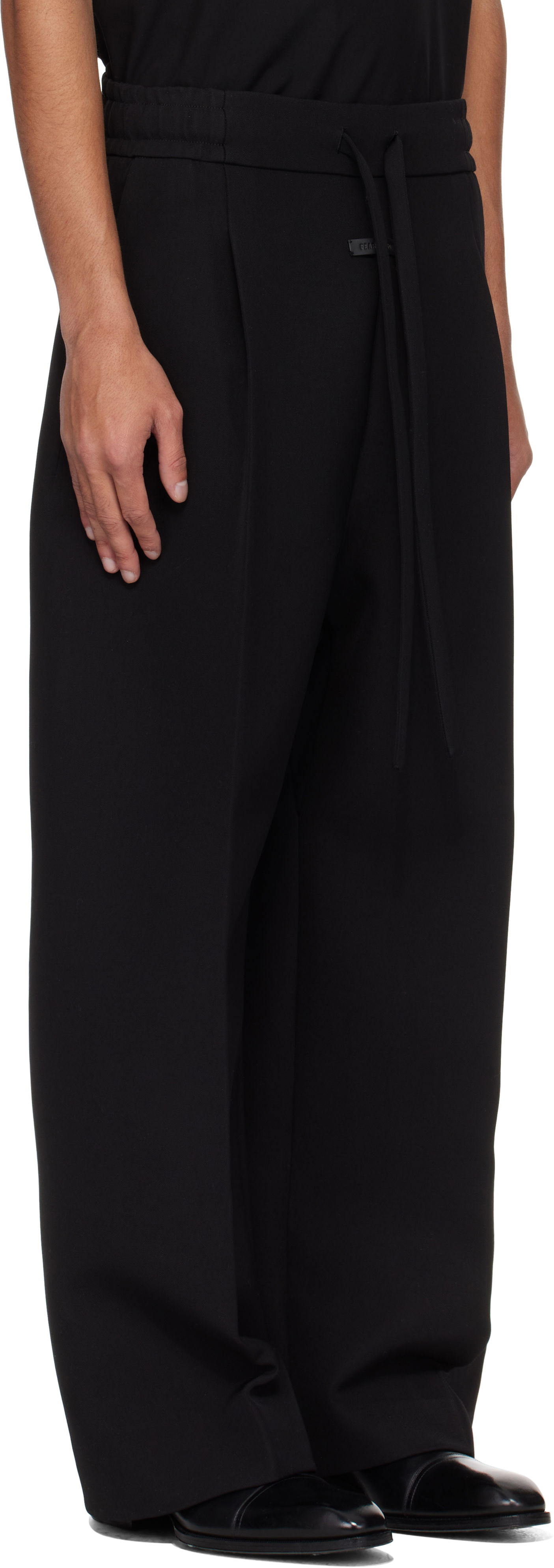 Bukser Fear of God Fear of God Drawstring Wide Leg Trousers Sort | FGE240-407WCT, 1