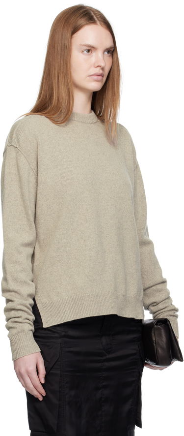 Sweater Rick Owens Rick Owens Concordians Round Neck Sweater Beige | RP02E4679 WSBR, 1
