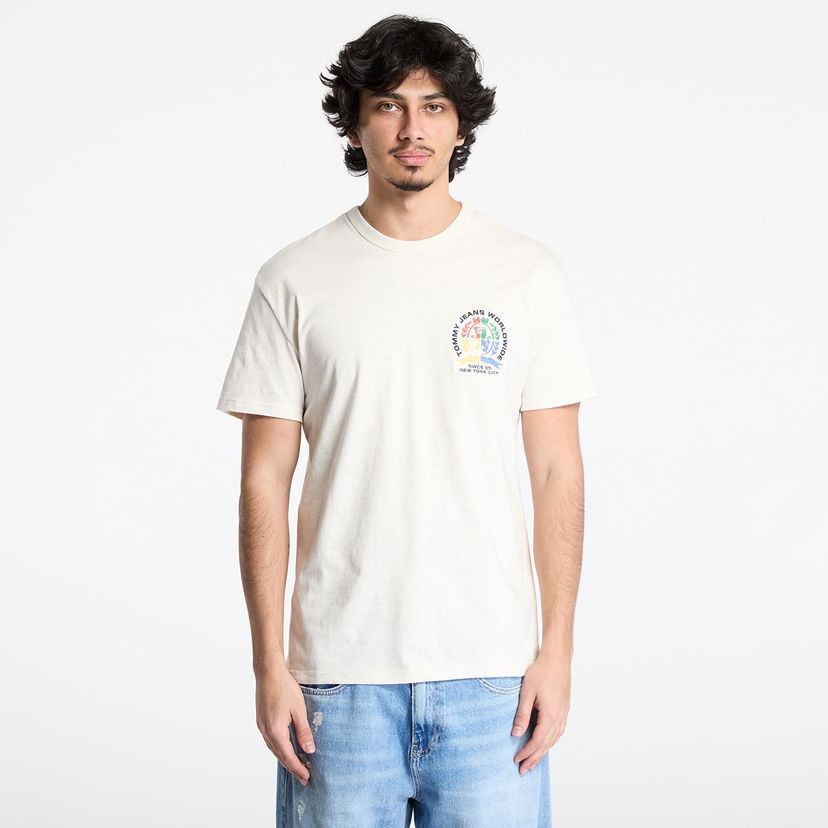 T-shirt Tommy Hilfiger Tommy Jeans Regular Pop Crest Tee Beige | DM0DM20809 AE3