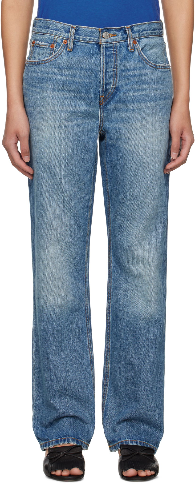 Jeans RE/DONE Re/Done 'The Standard' Jeans Blå | 148-03WSTANRD