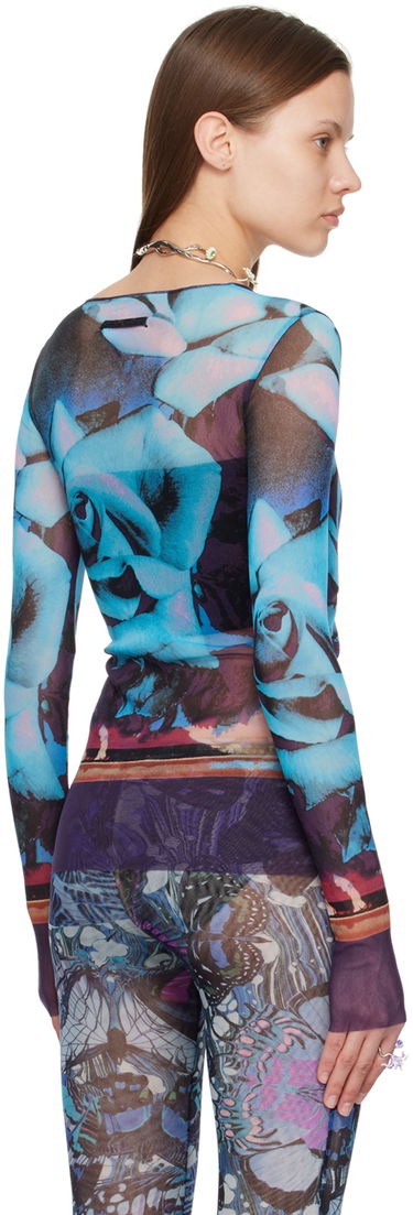 T-shirt Jean Paul Gaultier Roses Print Long Sleeve T-Shirt Flerfarvet | 24/25-U-TO132-T547-275020, 2
