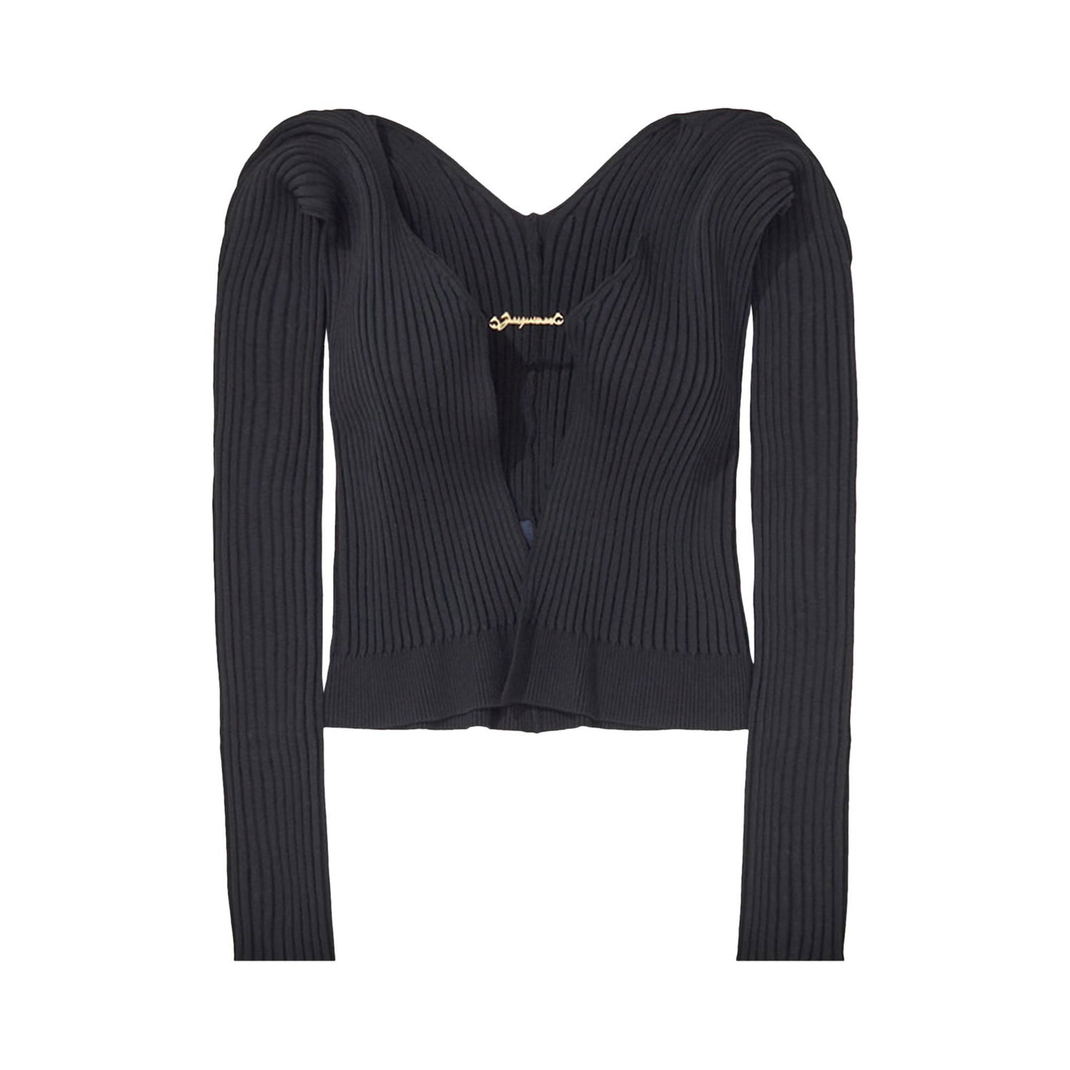Sweater Jacquemus La Maille Pralu Longue Cardigan Sort | 223KN500 2190 990, 1