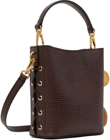 Håndtaske Stella McCartney Stella McCartney Frayme Scale-Embossed Bucket Bag Brun | 7B0093WP0426, 2