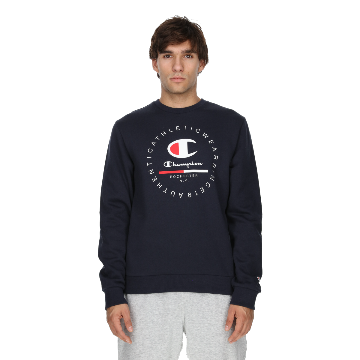 Sweatshirt Champion Crewneck Sweatshirt Athletic Wears 1919 Graphic Mørkeblå | 220246-BS501, 0