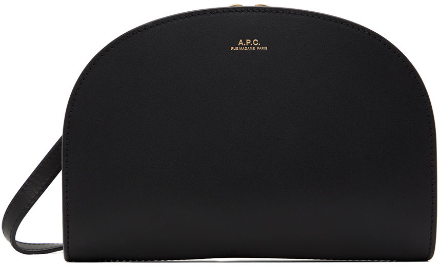 Rygsække og tasker A.P.C. Demi-Lune Clutch Sort | PXAWV-F61596, 0
