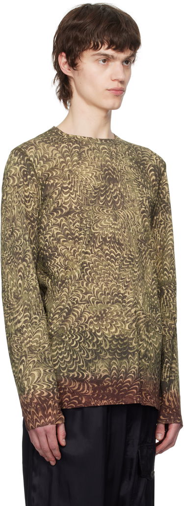 T-shirt Dries Van Noten Dries Van Noten Printed Cotton T-Shirt Grøn | 251-021146-1609, 1