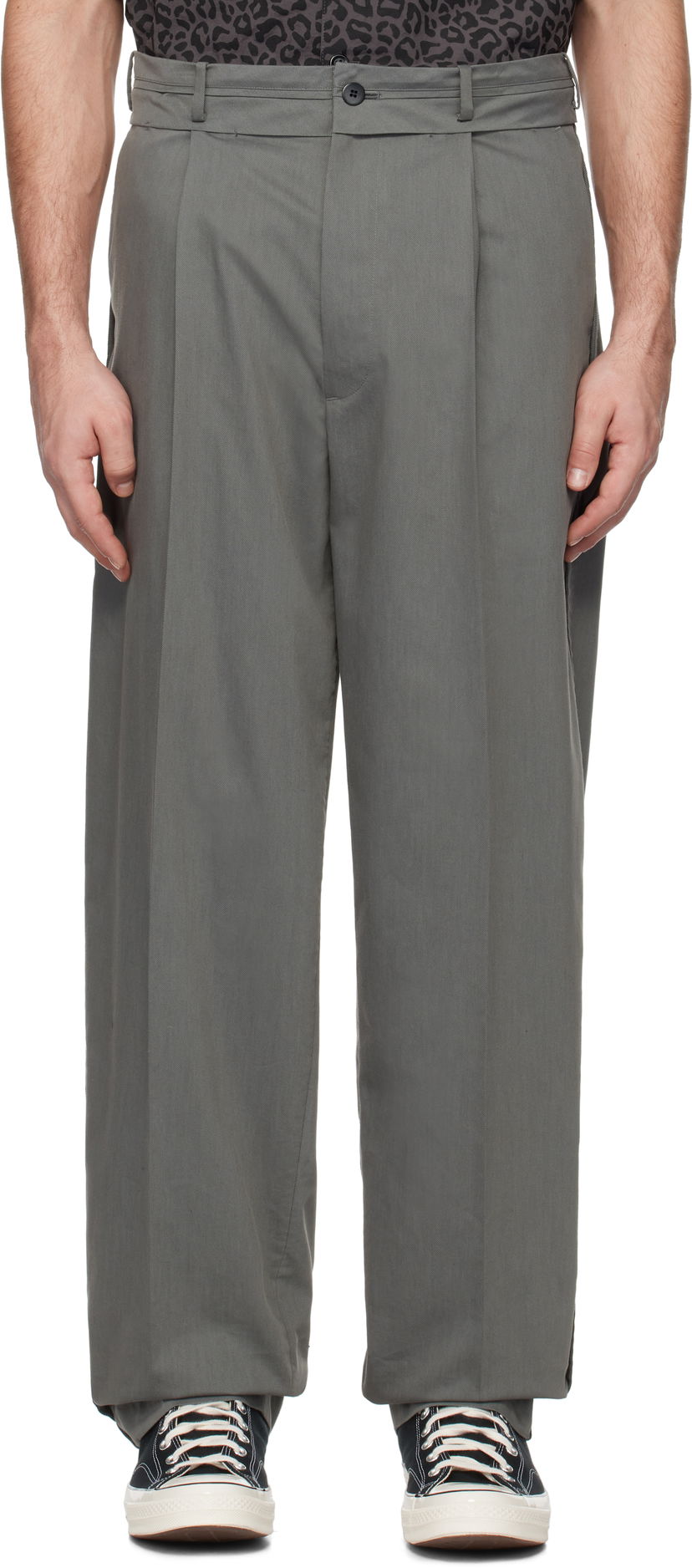 Bukser UNDERCOVER Undercover Twill Trousers Grå | UP1E4505