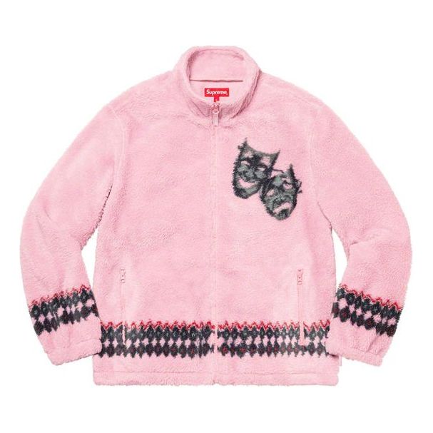 Sweater Supreme Drama Mask Fleece Jacket Lyserød | SUP-SS20-388