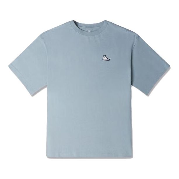 T-shirt Converse Go-To Patch T-Shirt Blå | 10025397-A08