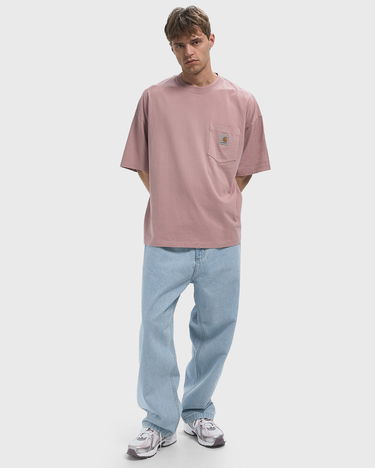 T-shirt Carhartt WIP Hudson Pocket T-Shirt Lyserød | I035140-1XF.5F, 2