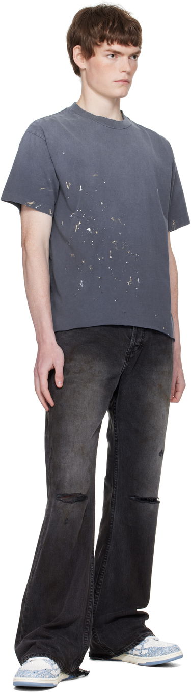 Sneakers og sko AMIRI AMIRI Bouclé Skel Top Low Blå | AMFOSR1141, 4